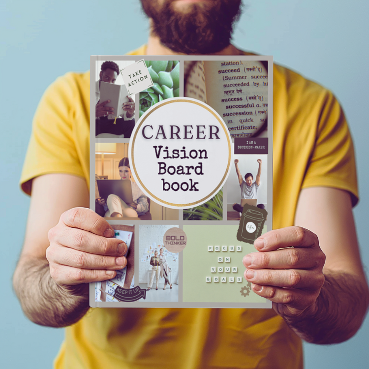 Career Boss Vision Board Book: 400+ Elements | Clip Art to Create Powerful Future Life Goals using Visually Appealing Images, Positive Affirmations