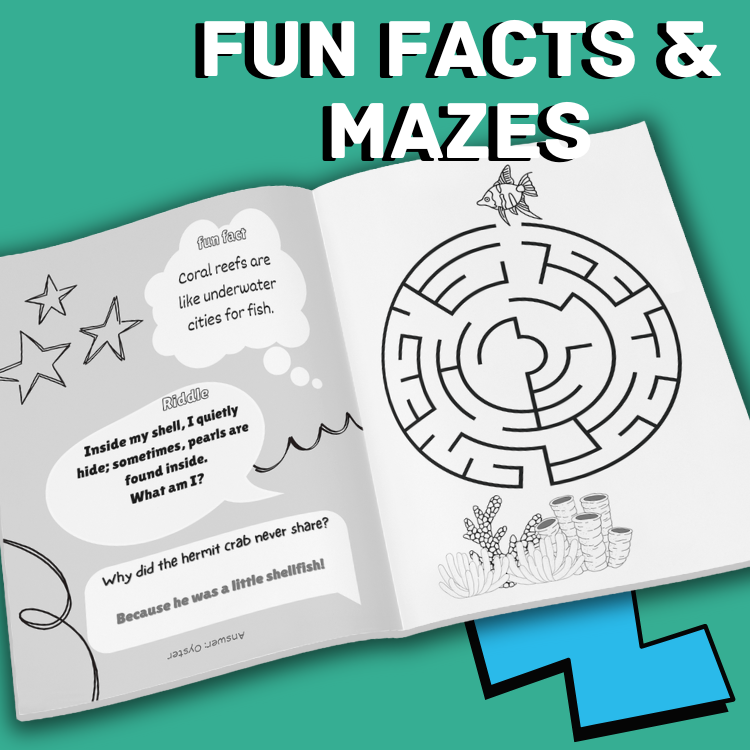 Ahh I'm so bored Activity Book Kids Age 8-12: Ultimate Collection of Variety Ocean Themed Activities