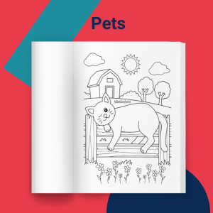Learn With Dixie & Dot: Playful Pets Adventures | 3 IN 1 Color, Activity, and Worksheet Book