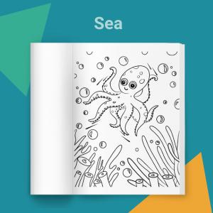 Learn With Dixie & Dot: Under the Sea Adventures | 3 IN 1 Color, Activity, and Worksheet Book