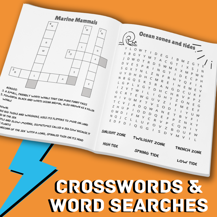 Ahh I'm so bored Activity Book Kids Age 8-12: Ultimate Collection of Variety Ocean Themed Activities