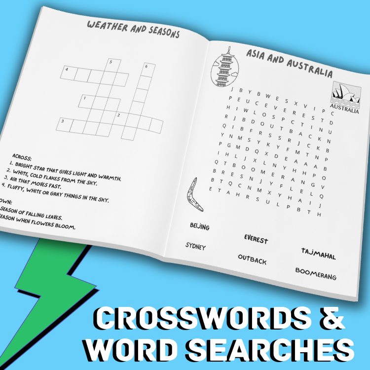 Ahh I'm so bored Activity Book Kids Age 8-12: Ultimate Collection of Variety World Themed Activities