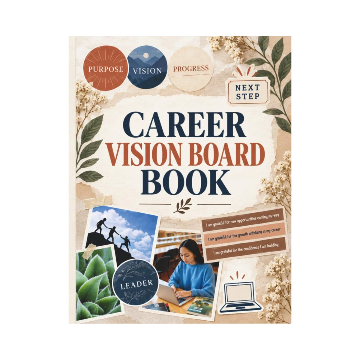 Career Boss Vision Board Book: 400+ Elements | Clip Art to Create Powerful Future Life Goals using Visually Appealing Images, Positive Affirmations, and Gratitude Statements