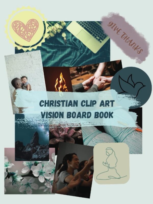 2024 Vision Board Clip Art Book for Black Men: Manifest and Create