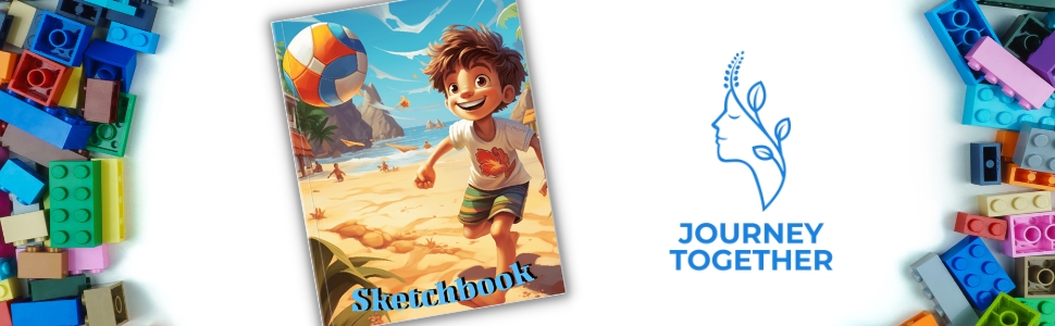 blank drawing book for kids, blank sketchbook for kids spiral, journal and sketchbook for boys