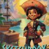 Sketchbook: Pirate-Themed Playful and Colorful Cover | Large 8.5" x 11" Blank Page Canvas | 120 Pages