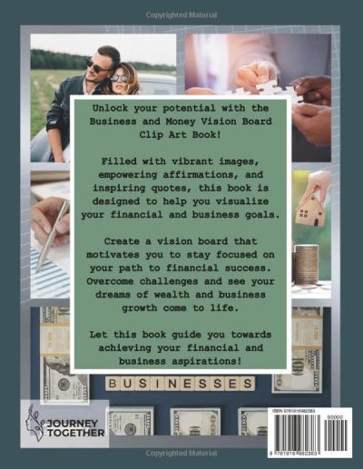 Money and Business Vision Board Book: 400+ Elements | Clip Art to Create Powerful Future Life Goals - Image 3